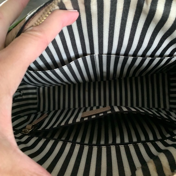 Kate Spade satchel in two tone - taupe and black. Is in pristine condition. - Picture 4 of 8